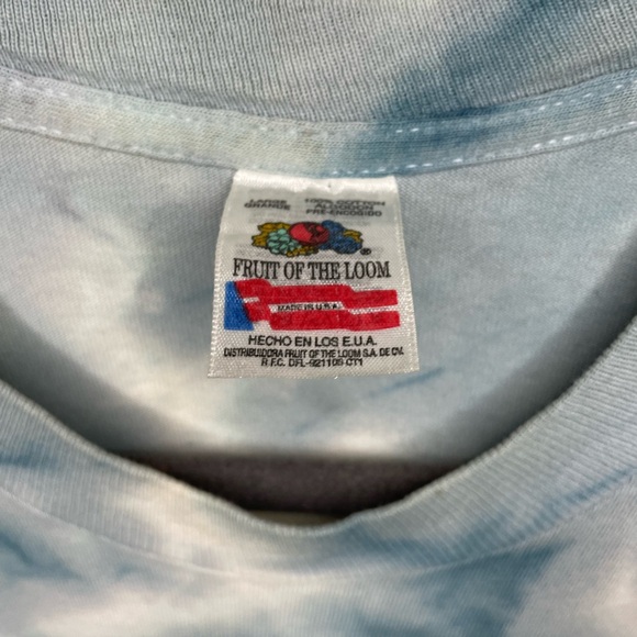 VTG 1989 John Lennon Lyric T Shirt Large Tie Dye Peacetime Graphics - Picture 3 of 9